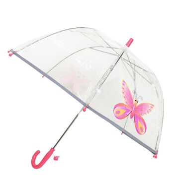 Parapluie Enfant Transparent Papillon 1