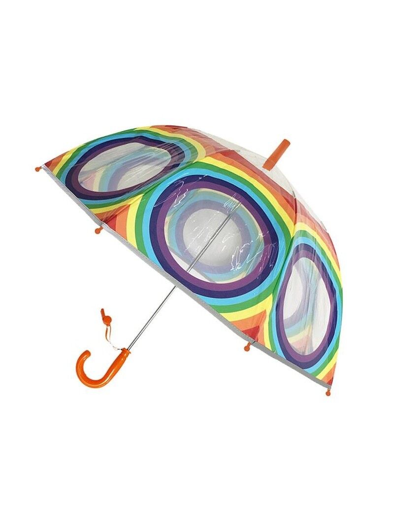 Children's transparent rainbow umbrella