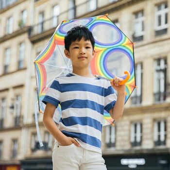 Parapluie Enfant Transparent Arc en Ciel 5