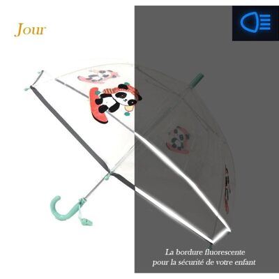 Children's transparent panda umbrella