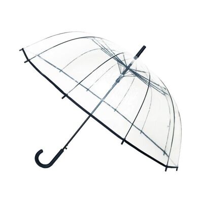 Large Transparent Umbrella Black Border