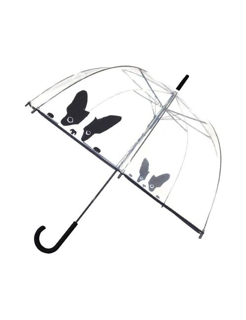 Parapluie Long Automatique Transparent Chien