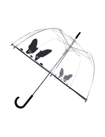 Parapluie Long Automatique Transparent Chien 1