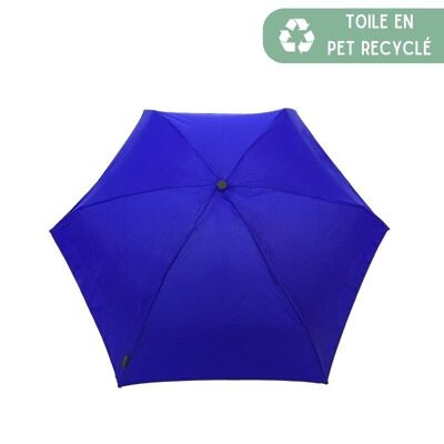 Mini Paraguas de Bolsillo Ecológico Azul en PET Reciclado