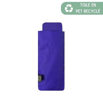 Mini Parapluie de Poche Bleu Ecologique en PET Recyclé 2