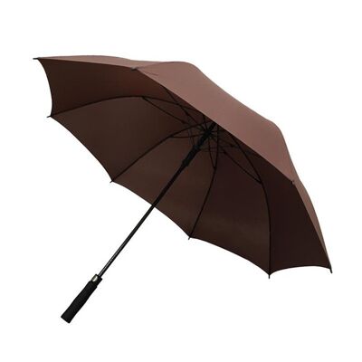 Paraguas de golf marrón sólido grande