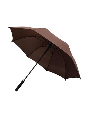 Grand Parapluie de Golf Solide Marron 1