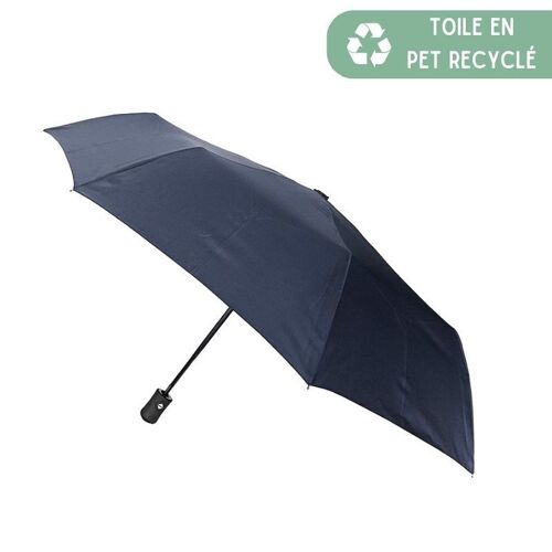 Petit Parapluie Bleu Automatique Ecologique en PET Recyclé