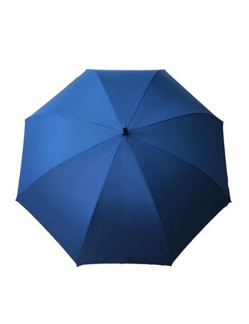 Grand Parapluie de Golf Solide Bleu Ecologique en PET Recyclé 2