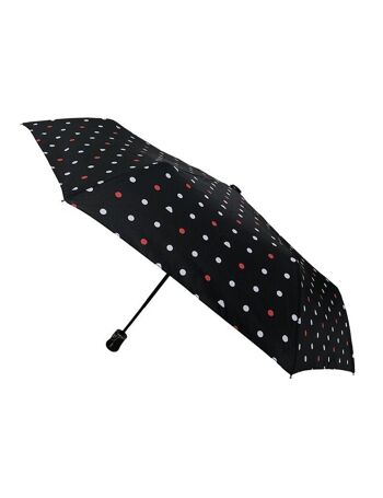 Petit Parapluie Automatique Pois Rouge/Bleu Nuage 3