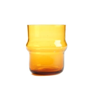 FOLIA-TUMBLER EN VERRE AMBER-L