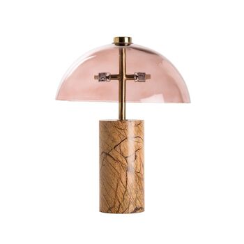 LAMPE DE TABLE PIED EN MARBRE GR