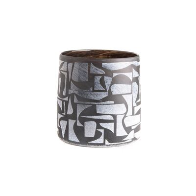 BLACK AND WHITE POT L