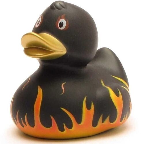 Badeente - Feuer Gummiente