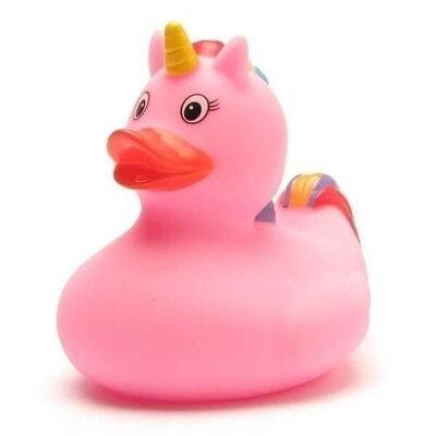 Canard en caoutchouc - canard en caoutchouc licorne (rose)