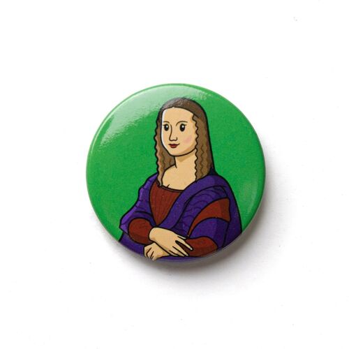 Button - Mona Lisa - 10-pack