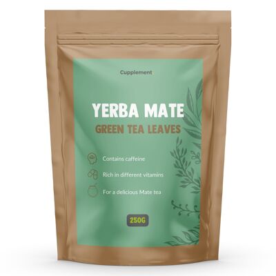 Ergänzung | Yerba Mate Teeblätter 250 Gramm | Bio | Kostenloser Versand | Pulver höchster Qualität