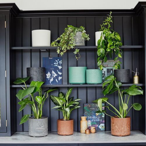 Celine Set of Two Lightweight Recycled Planters