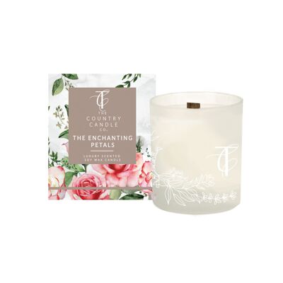 The Enchanting Petals Glasshouse 30cl Glass Candle