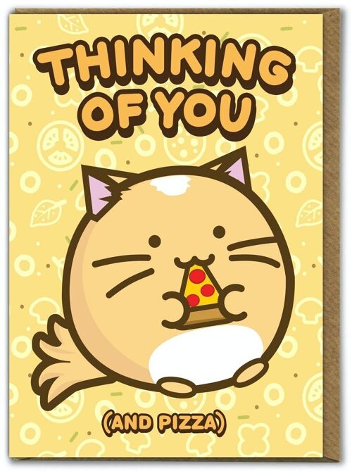 Funny Kuwaii Cute Card - Thinking Of You