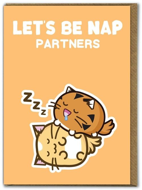 Funny Kuwaii Cute Card - Nap Partners