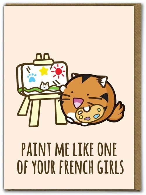 Funny Kuwaii Cute Card - Paint Me