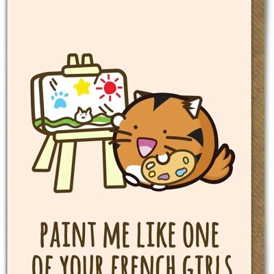 Carte mignonne drôle de Kuwaii - Paint Me