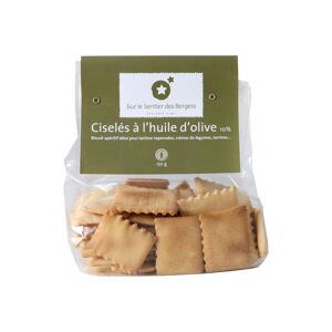 Ciselés à l'huile d'olive extra vierge 150g - Crackers apéritifs