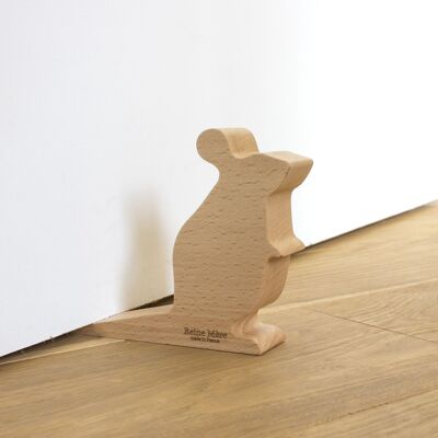 Mimi - (made in France) Door stopper in varnished solid beech wood