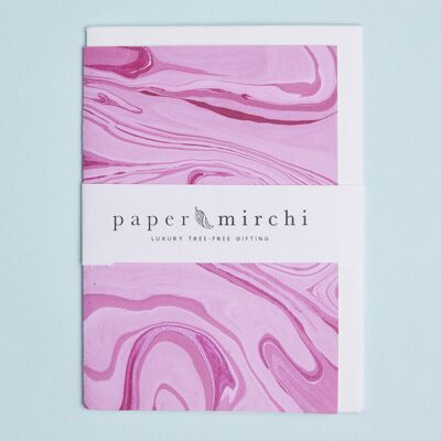 Hand Marbled Greeting Card - GC Free Spirit Candy
