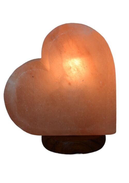 Lampada di sale himalayano a Cuore