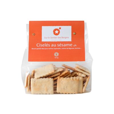 Chiseled with sesame 150g - Aperitif crackers