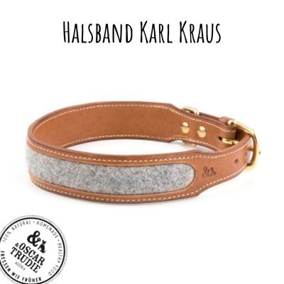 Leather collar - Karl Kraus