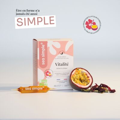 VITALITY- VEGETABLE IRON AND VIT.C - Passion hibiscus aroma