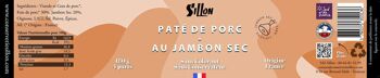 Pâté de Porc au Jambon Sec 180g 3