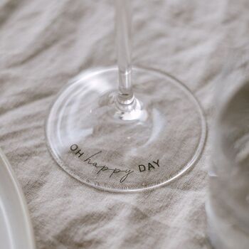 Verre à vin 390ml Oh happy day (UE = 4 pièces) 1