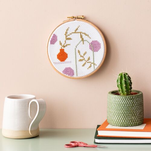 Plants and Shapes Cross Stitch Kit