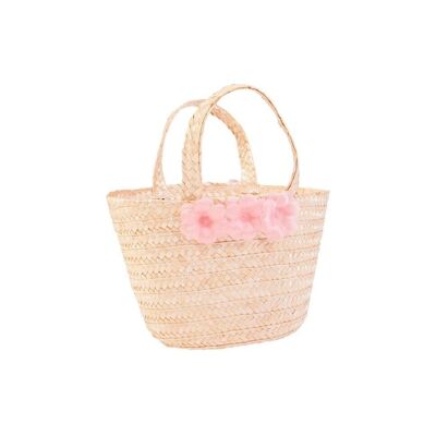 15637 - Straw basket - 100% handmade - SS23