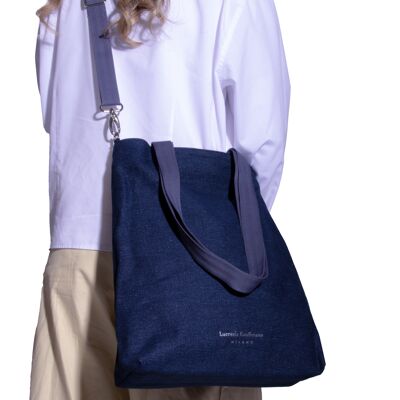 Denim-Einkaufstasche aus recycelter Baumwolle: LK Britney