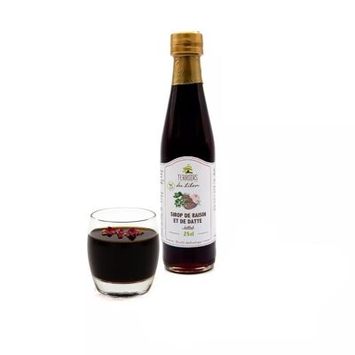 Terroirs du Liban - Sirop de Raisin et de Dattes Jallab - 25 cl - Boissons, cocktails et pâtisseries - Artisanal et Naturel