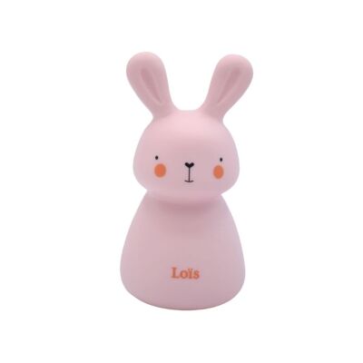 Night light - Rabbit Loïs - battery-powered - pink