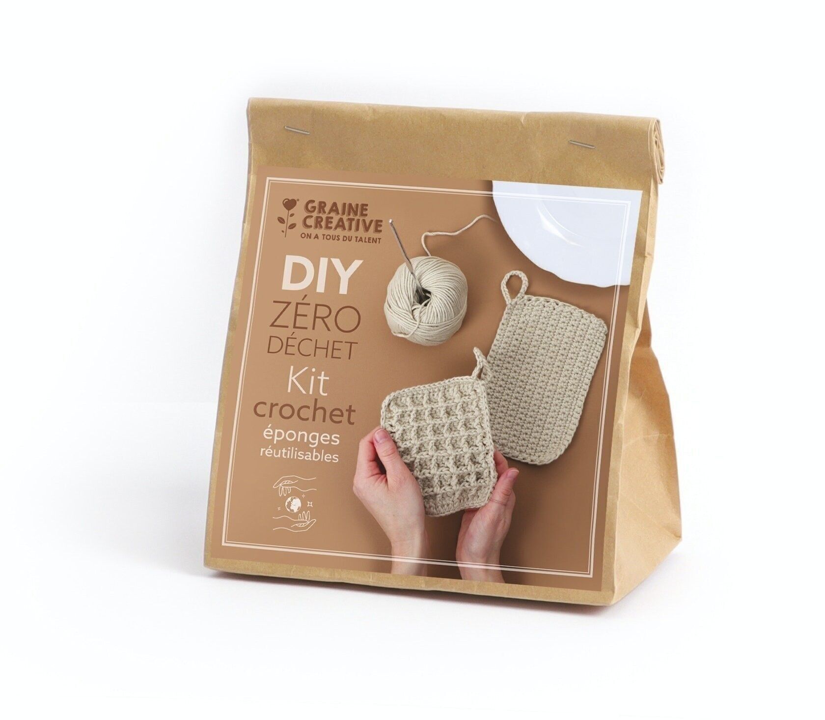 KIT ZERO DECHET EPONGES REUTILISABLES 140 x 290 x 85 mm