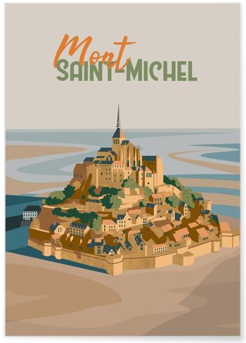 Affiche ville Mont-Saint-Michel 2 1