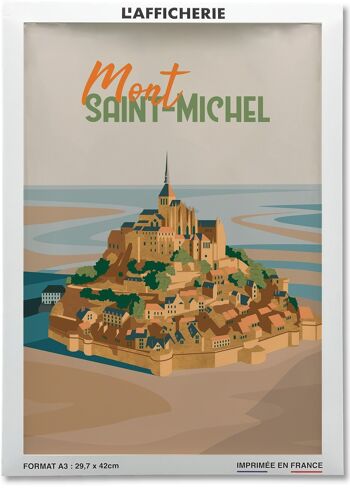 Affiche ville Mont-Saint-Michel 2 2