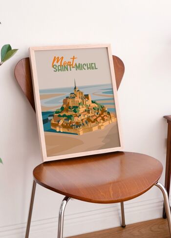 Affiche ville Mont-Saint-Michel 2 3