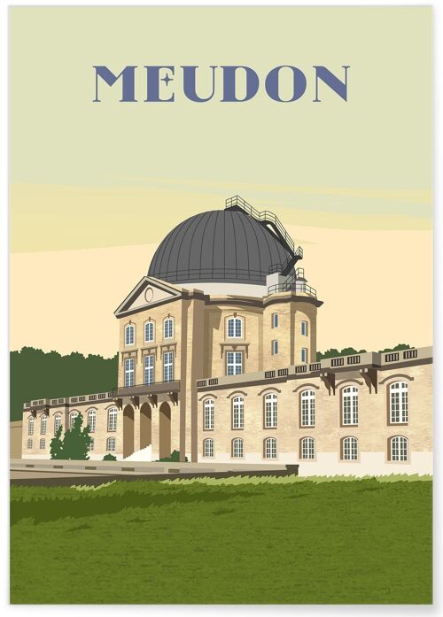 Affiche illustration de la ville de Meudon