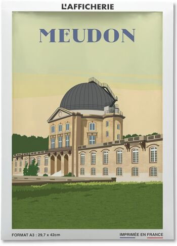 Affiche illustration de la ville de Meudon 2