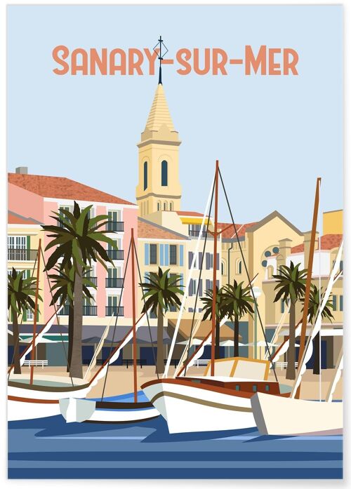 Affiche ville Sanary-sur-Mer