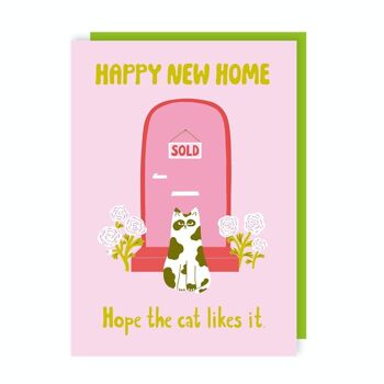 Hope The Cat Likes It New Home Lot de 6 cartes 1