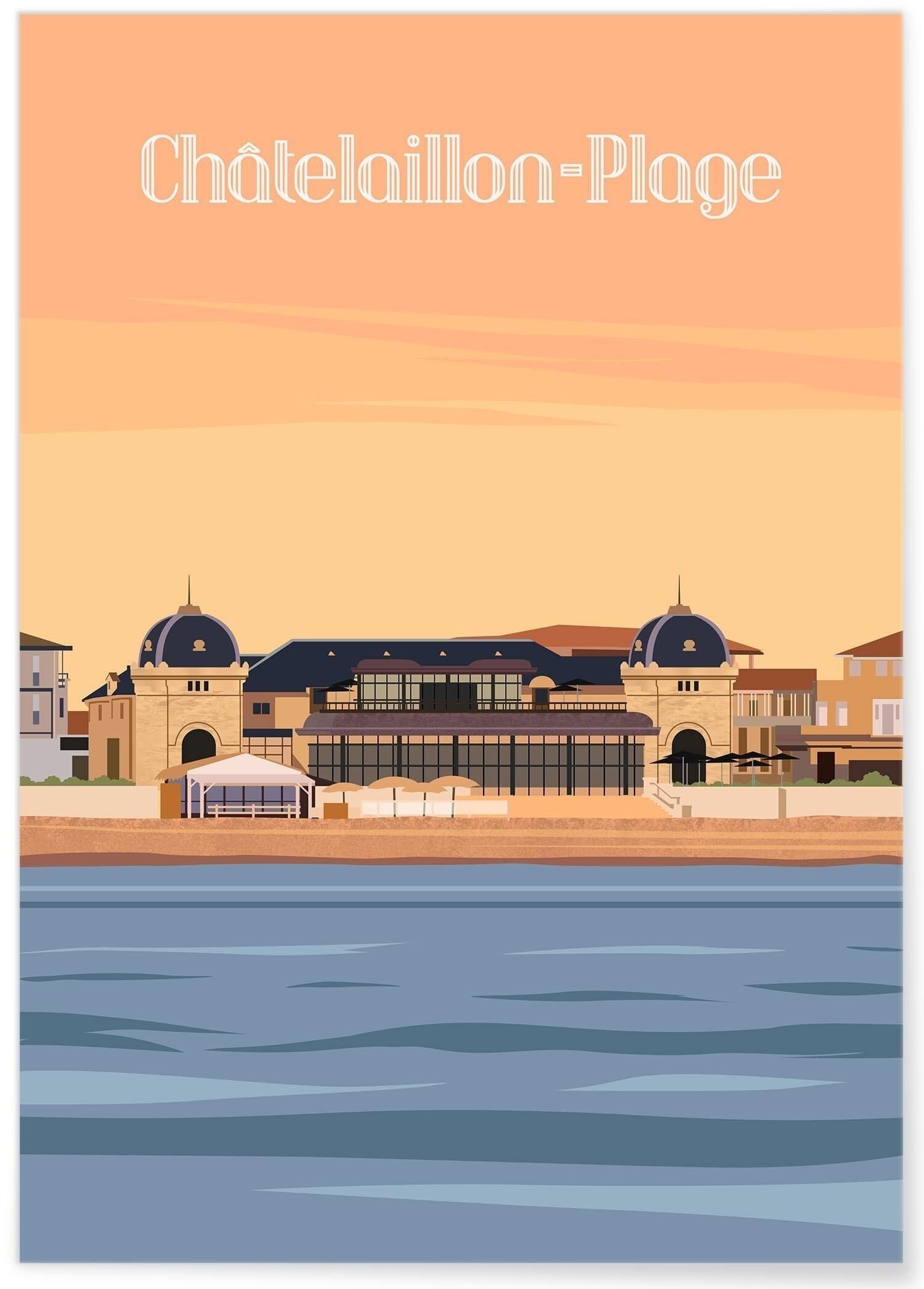 Manifesto illustrativo di Châtelaillon-Plage